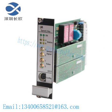 Emerson A6312 - Dual Channel Speed/ Key Monitor, Precision Engineered for Industrial Control