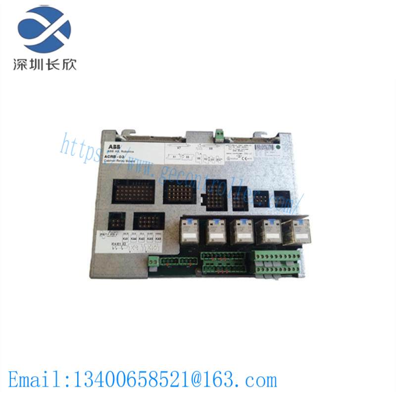 abb_acrb-03_3hne08250-1_safety_cabinet_relay_board.jpg ABB ACRB-03 3HNE08250-1 Safety Cabinet Relay Board