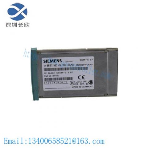 SIEMENS 6ES7952-0KF00-0AA0: Advanced Memory Card for Industrial Control Systems