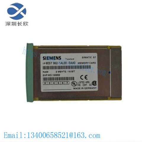 SIEMENS 6ES7952-1AL00-0AA0 RAM Memory Card for Industrial Control, Efficient Memory Storage Solution