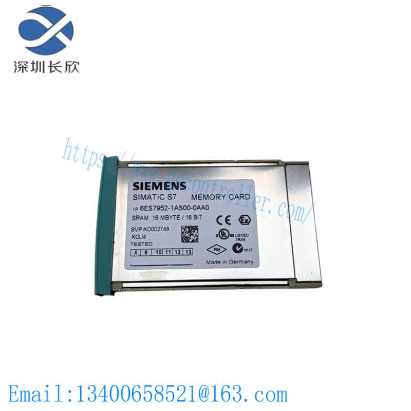 siemens_6es7952-1as00-0aa0_memory_ram_card.jpg SIEMENS 6ES7952-1AS00-0AA0 Memory RAM Card for Industrial Control Systems