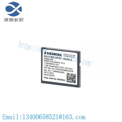 SIEMENS 6AU1400-2PA02-0AA0 1GB Compact Flash Card - Industrial Storage Solution