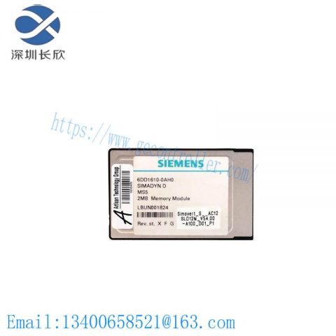 Siemens 6DD1610-0AH0 SIMADYN D Memory Submodule MS41, 16 Bit, 512KB EPROM, 2KB EEPROM