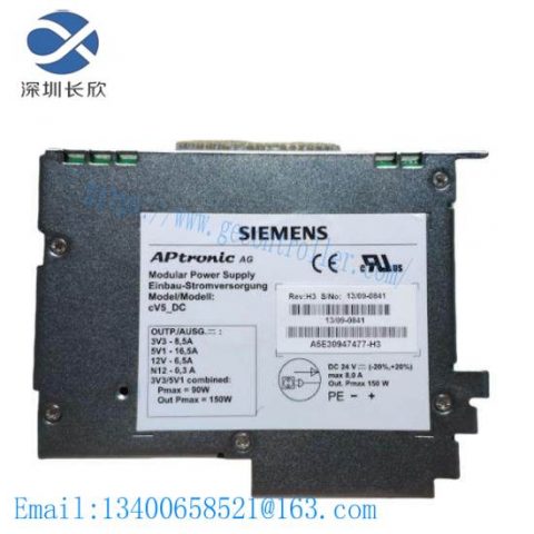 Siemens A5E30947477 - Modular Power Supply, Designed for Industrial Control Solutions