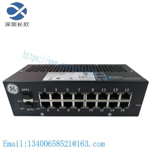 GE IS420ESWBH1A Industrial Ethernet Switch, Fiber & Copper Ports, Mark VIe Series