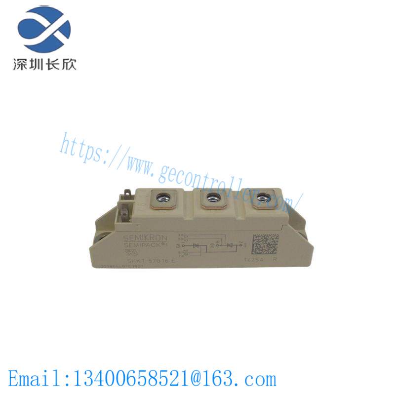 semikron_skkt106_16e_diode_module.jpg Semikron SKKT106/16E Diode Module - High-Power Rectifier Solution for Industrial Control Systems