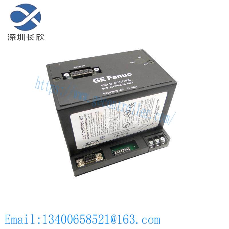 ic670pbi001_ge_fanuc_profibus_bus_interface_unit.jpg GE Fanuc IC670PBI001 - Profibus Bus Interface Unit, Industrial Control Module