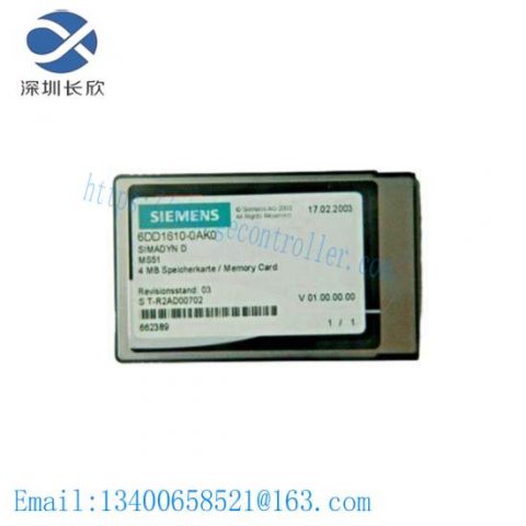 SIEMENS SIMADYN D FLASH MEMORY MODULE MS51, PCMCIA CARD FOR PM4, PM5, PM6, 4 MB FLASH-EPROM, 8KB EEPROM